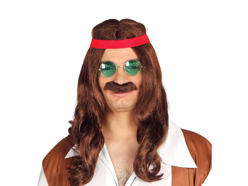 Hippi bajusz paróka