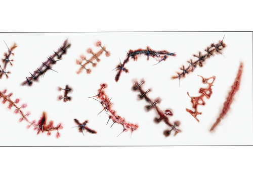 Halloween Scars lemosható tetoválás - 12 db.