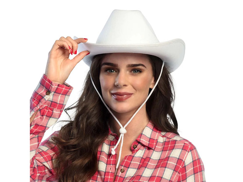 Fehér cowboy kalap - 1 db.