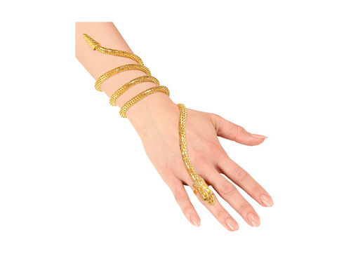 Arany karkötő-gyűrű kígyóval