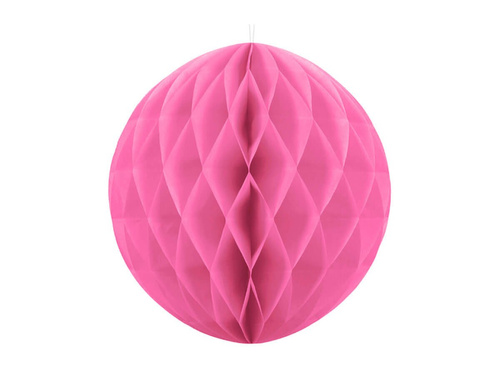 Rózsaszín gömb függő dekoráció - 40 cm - 1 db.
