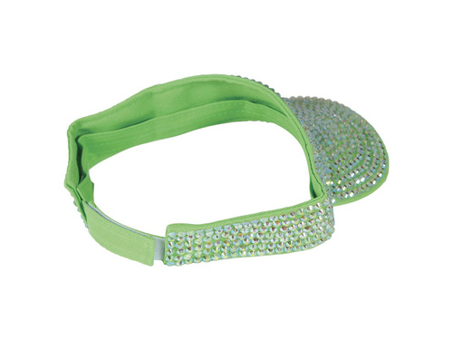 Zöld fejpánt cirkonokkal - 1 db.