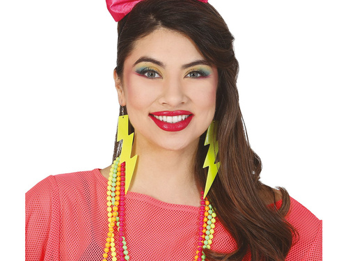 Neon villám fülbevaló - 1 pár