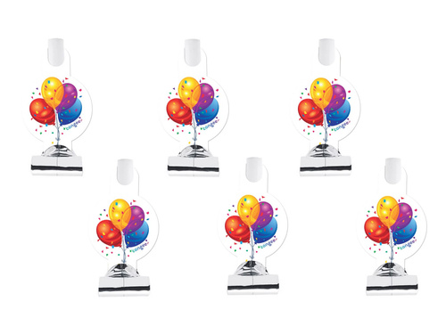 Trombitasípok táguló léggömbök - 6 db