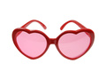 Szív szemüveg piros - 1 db.