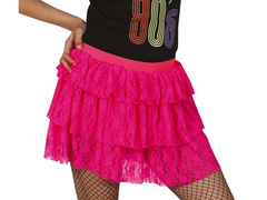 Csipke szoknya neon rózsaszín