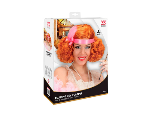 Flapper vörös paróka az 1920-as évekből.