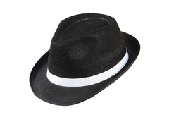 Gengszterkalap fekete - 1 db.