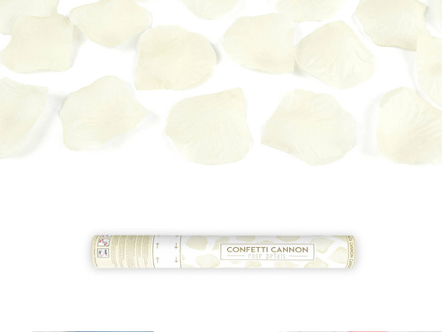 Lövőcső, krémszínű műrózsaszirmok, 40 cm, 1 db.