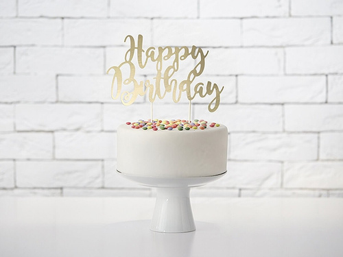 Boldog születésnapot tortadísz - 22,5 cm