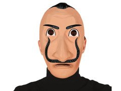 Salvador Dali maszk - 1 db.