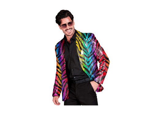 Party Fashion party kabát - szivárványos tigris motívummal