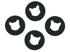 Bögre alátét - Macska - 10 cm - 4 db.