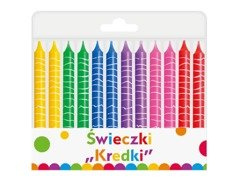 Többszínű születésnapi gyertyák - 12 db.