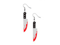 Vérfoltos kés fülbevaló - 1 pár