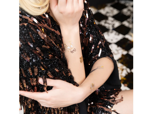 Boldog új évet mosható tetoválás szilveszterre - 15 db.