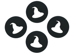 Bögre alátét - Boszorkánysapka - 10 cm - 4 db.