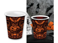 Halloween papírpoharak Kísérteties tök - 240 ml - 6 db.