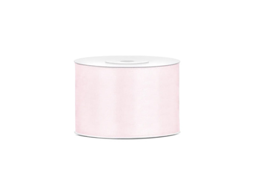 Szatén szalag, púderrózsaszín, 50 mm/25 m, 1 db.