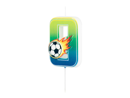 Focis számgyertya - 0 - 1 db.