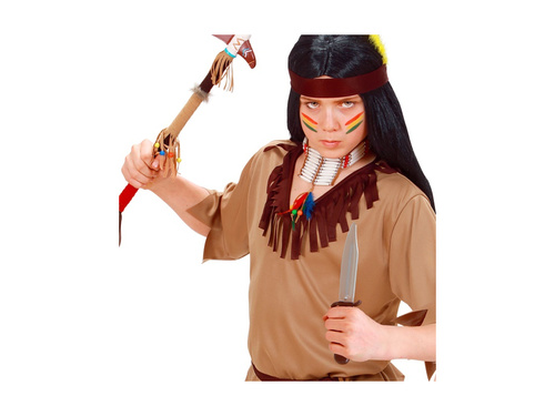 Indián kés műbőr tokkal - 28 cm