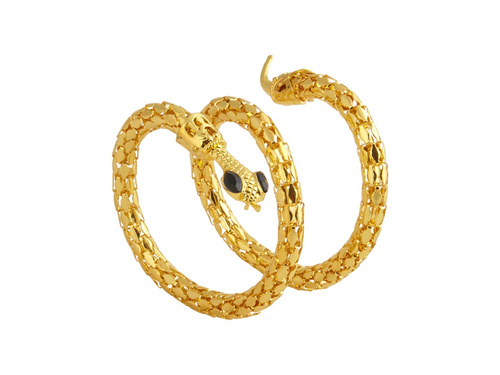 Kígyó motívumos karkötő