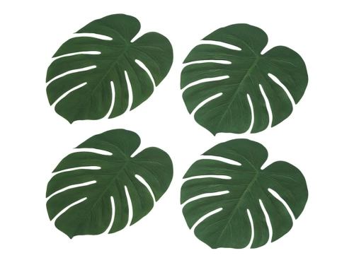 Tányértartó - pálmalevél - 34 x 30 cm - 4 db.