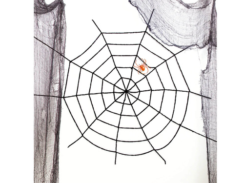 Nagy fekete pókháló - 150 cm - 1 db.