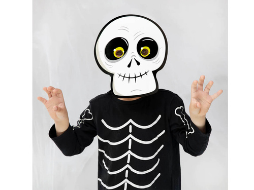 Szörnyek papírmaszk Halloweenre - 6 db.