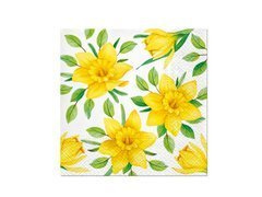 Húsvéti szalvéták Nárciszok - 33 cm - 20 db.