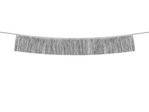 Füzér ezüst bojtokkal - 135 cm - 1 db.