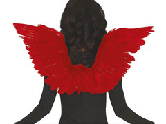 Piros angyalszárnyak tollakkal - 62 cm - 1 db.