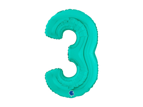 Fólia lufi 3. számú türkizkék - 26" - 1 db.