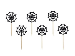 Halloween pókhálós muffinszedők - 6 db.