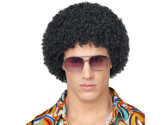 Afro fekete paróka - 1 db.