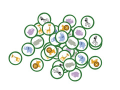 Szafari születésnapi konfetti - 36 db.