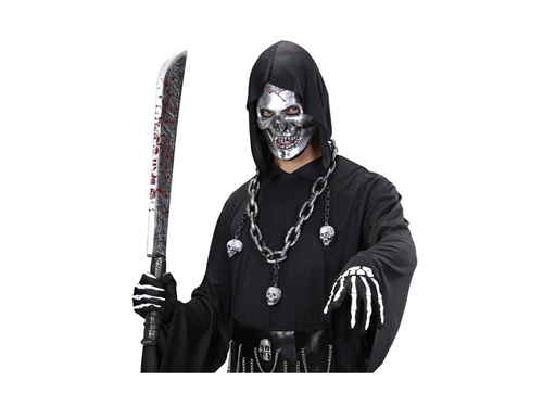 Vérfoltos műanyag machete - 75 cm