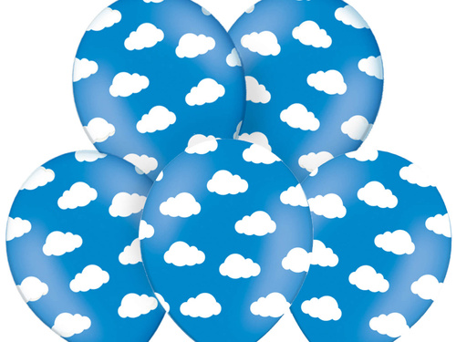 Felhők születésnapi lufi - 30 cm - 6 db.