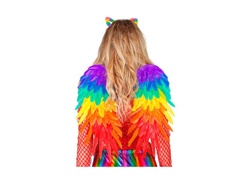 Szivárványos összecsukható tollszárnyak 50×50 cm