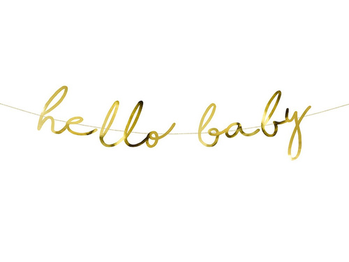 Hello Baby Shower banner - 1 db.