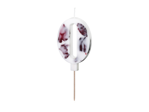 Nullás gyertya virágszirmokkal - 0 - 1 db.