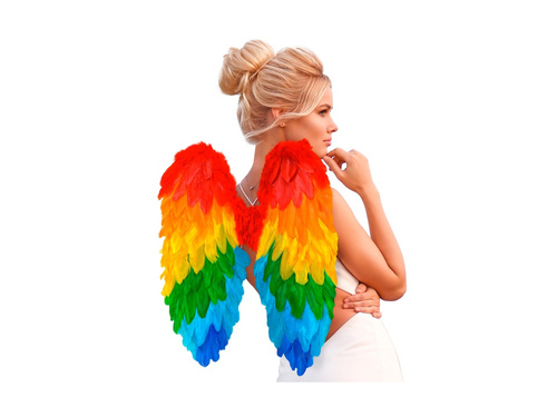 Szivárványos összecsukható tollszárnyak 50×50 cm