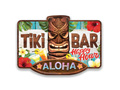 Tiki Bar Aloha tábla - 25 x 35 cm - 1 db.