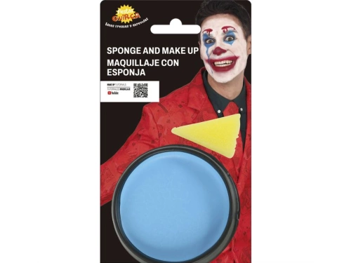 Kék sminkfesték szivaccsal - 9 g - 1 db.