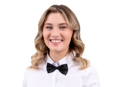 Klasszikus fekete csokornyakkendő - 7 x 12 cm - 1 db.