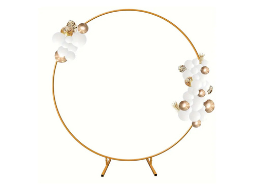 Arany kerek lufi állvány - 200 cm - 1 db.