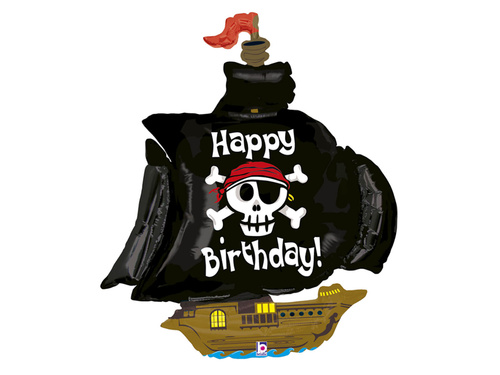 Kalózhajó fólialufi - 117 cm - 1 db.