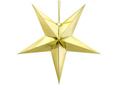 Akasztós dekoráció papír csillag arany - 70 cm