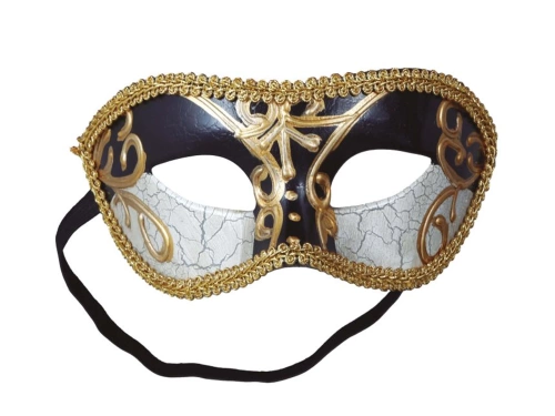 Farsangi maszk arany elemekkel - 1 db.