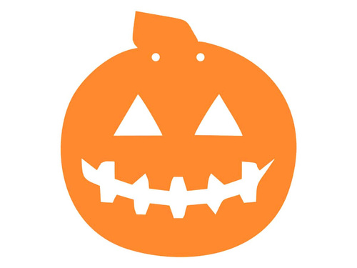 Papír Halloween tök 13 cm - 1 db.